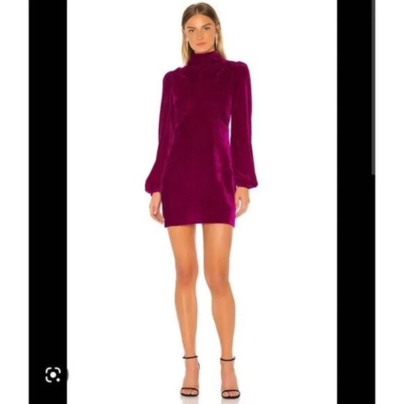 Revolve x Divine Heritage Mock Neck Mini Dress - Picture 1 of 12